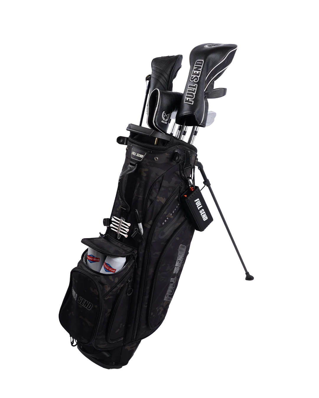 Full Send Golf Black Camo Stand Bag - Image 2