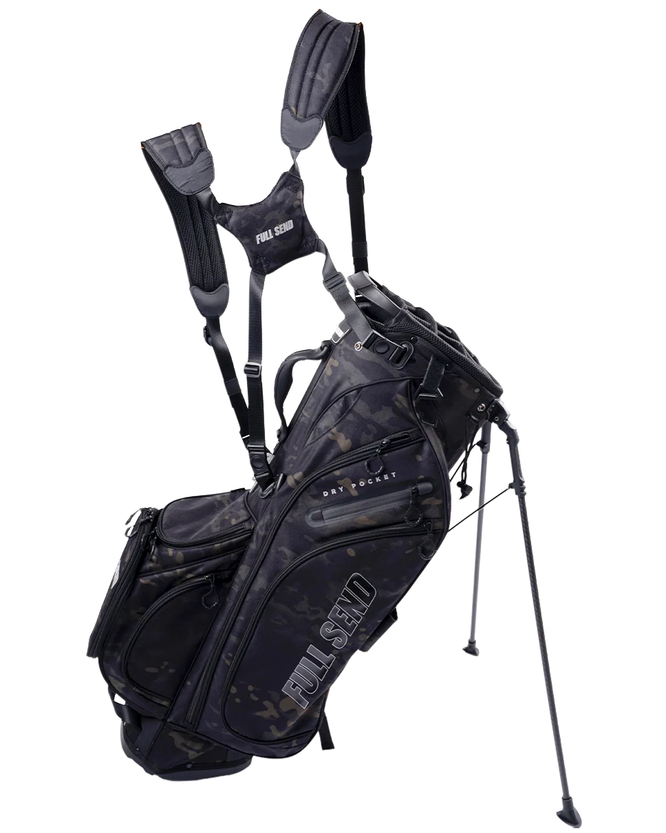 Full Send Golf Black Camo Stand Bag - Image 3