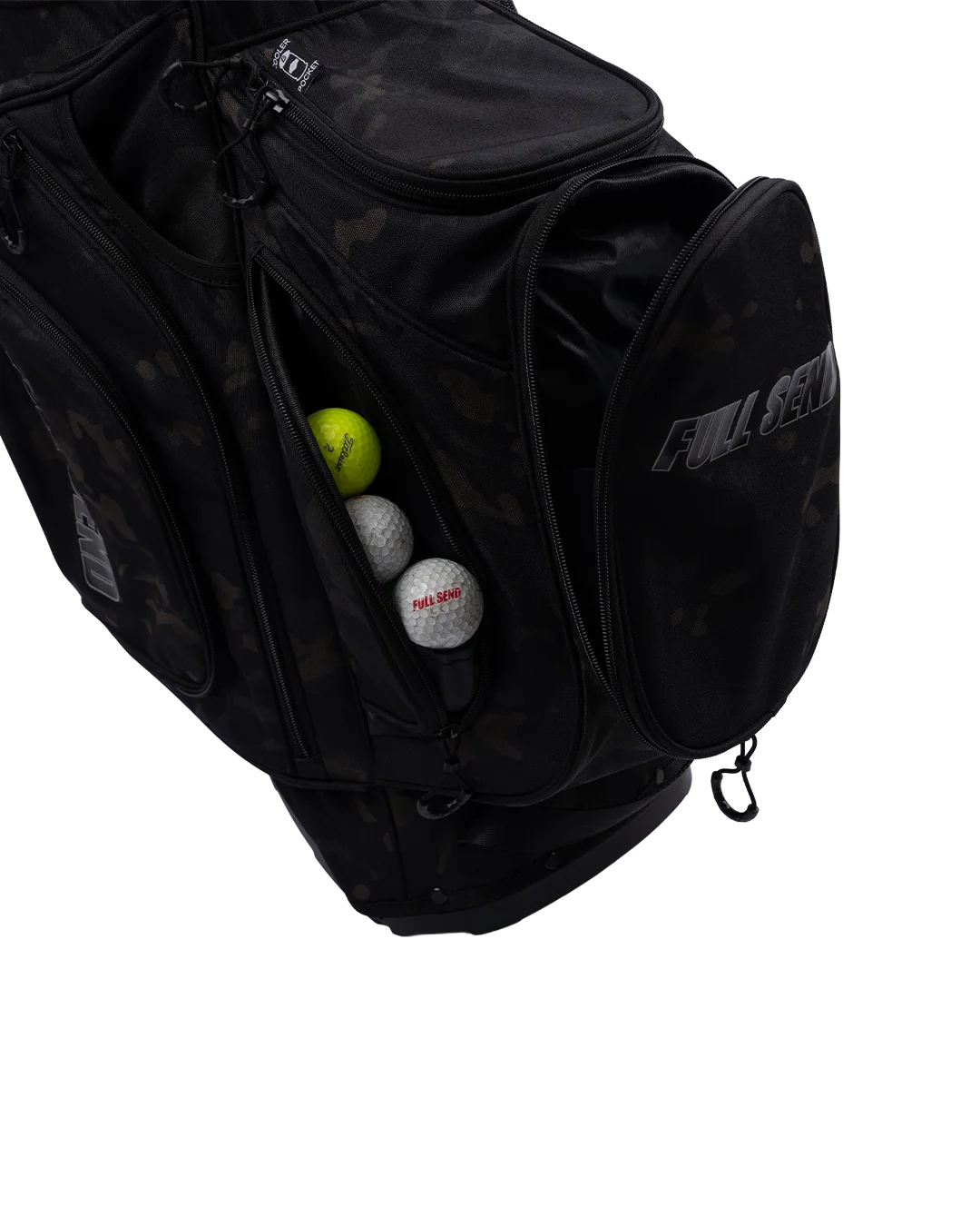 Full Send Golf Black Camo Stand Bag - Image 4