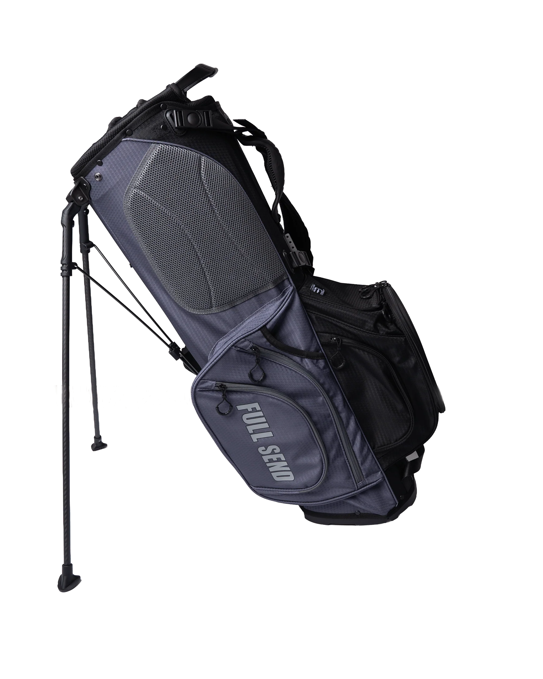 Full Send Golf Black & Grey Tonal Stand Bag - Image 3