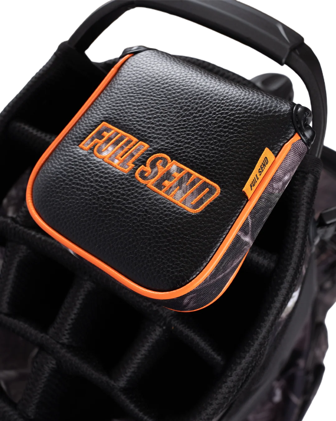 Full Send Golf Orange Camo Mallet Putter Cover - Image 2