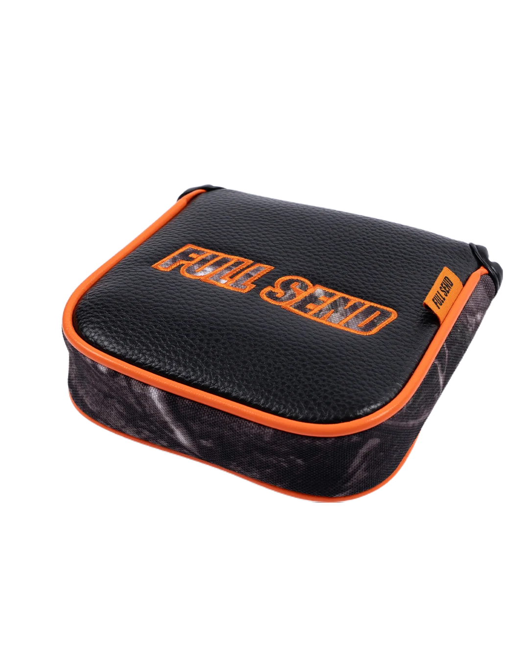 Full Send Golf Orange Camo Mallet Putter Cover - Image 3