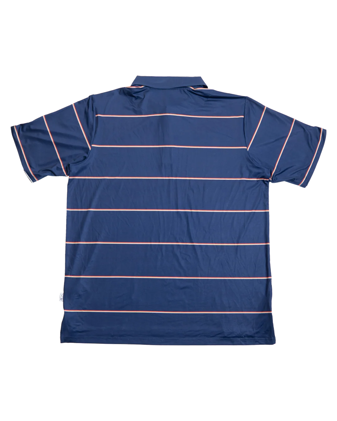 Full Send Golf Stripes Navy/Red Polo - Image 3