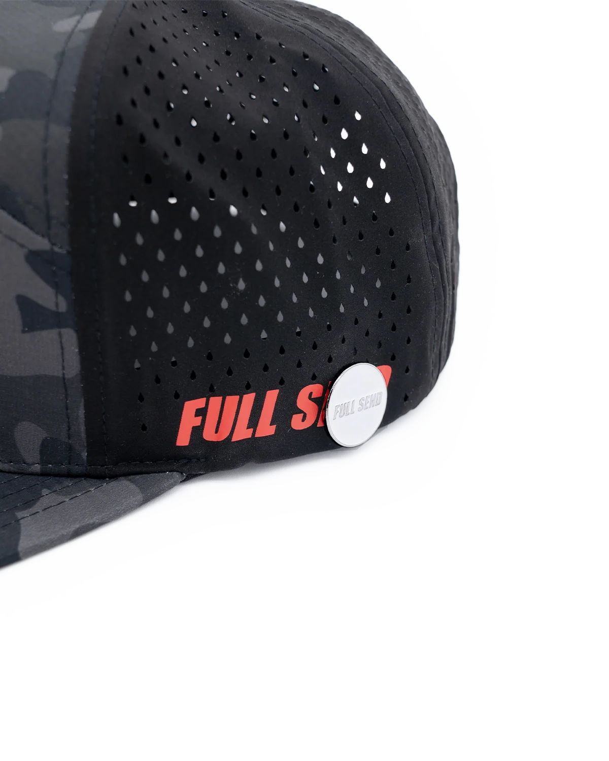 Full Send Golf X Happy Dad Black Camo Hydro Hat - Image 3