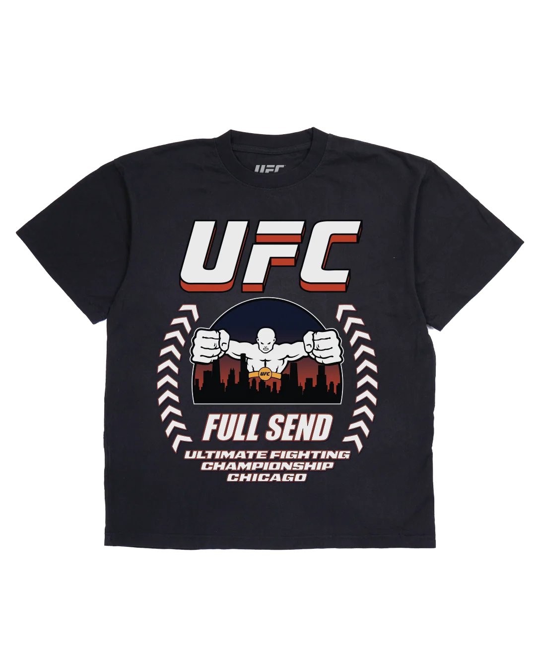 UFC Chicago Cage Black T-Shirt