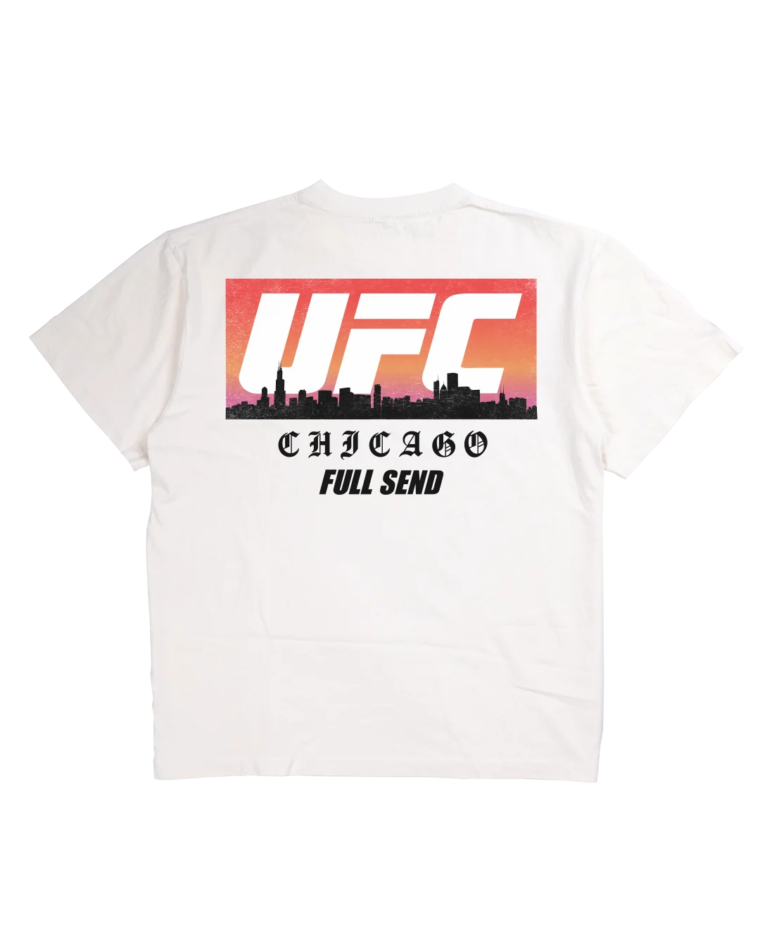 UFC Chicago Skyline White T-Shirt